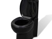 WC Ceramic Toilet Bathroom Corner Toilet Black