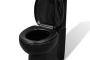 WC Ceramic Toilet Bathroom Corner Toilet Black