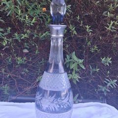 Stunning Mappin &Webb Sterling Silver Cut Glass Decanter(1878)