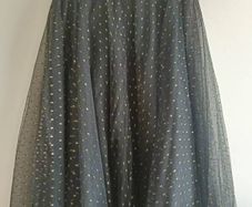 ESPRIT Black Tulle Skirt with Gold Metallic Dots
