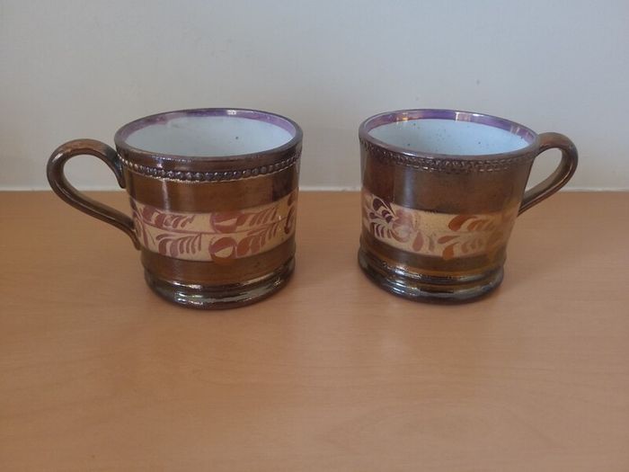 Six antique tea cups