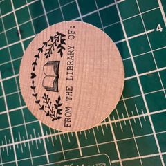 Wooden Rubber Stamp