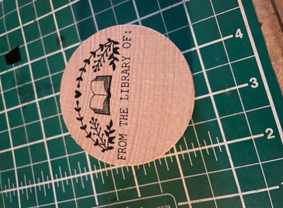 Wooden Rubber Stamp