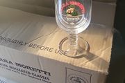 moretti half pint glasses x24
