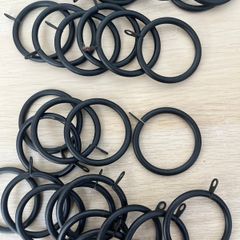 Large Black Metal Curtain Rings