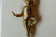Vintage Clown Brooch