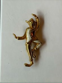 Vintage Clown Brooch