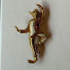 Vintage Clown Brooch