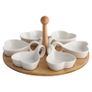 Assorted Snack Dish Porcelain Ceramic Serving Tray Dip Bowl Appetizer Condiment Image 3