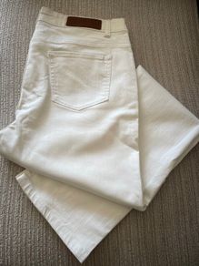 Monoprix    White Denim Jeans     Size 44      UK 16