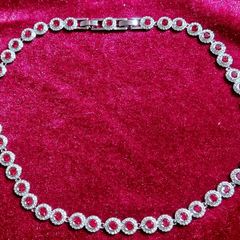 SWAROVSKI RED tennis necklace