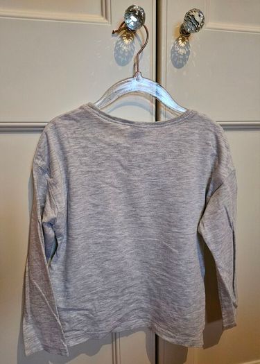 NEXT Girls Long-sleeved T-shirt in Grey 3-4 Years