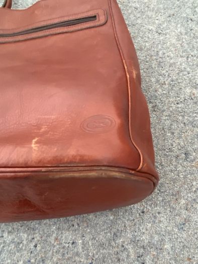 Genuine leather vintage bag.