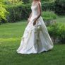 Custom made embroidered Wedding Dress  and accessories UK 8 Image 2