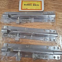 3x Barrel bolts