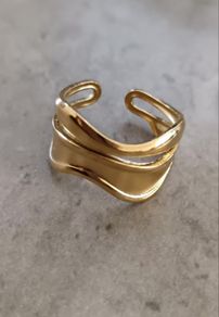Costume Statement Gold Tone Ring