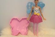 Barbie pull string bubble machine and tray