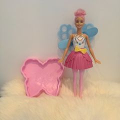 Barbie pull string bubble machine and tray