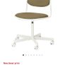Swivel chair, white/Vissle yellow-green Image 4