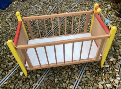 Vintage Dolls Wooden Cot.