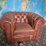 Leather Chesterfield Club Chair Image 5