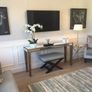 Set of Two Light Grey Velvet Silver Studded Armchair 495 each Image 2