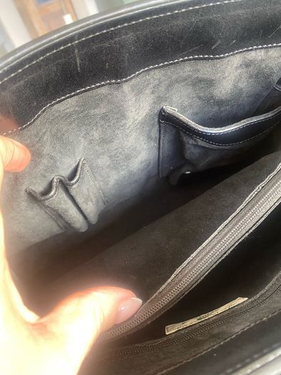Vintage Chesneau Black Leather Bag