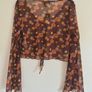 Floral Mesh Top Image 3