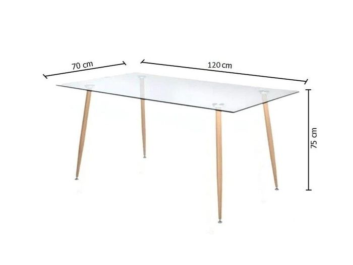 Modern Nordic Dining Set + 4 chairs white