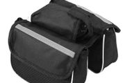 Small Cycling Bicycle Bike Top Frame Front Pannier Saddle Tube Bag Double Pouch Holder Double Pouch for Phone