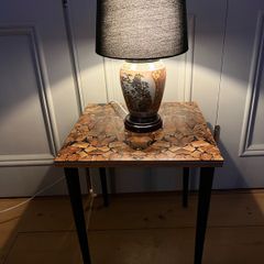 Vintage Japanese Satsuma table lamp
