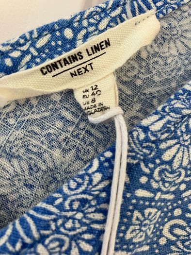 BNWT Size 12 Next Linen Mix Top