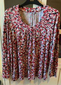 Floral Print Long Sleeve Top by DASH Size UK 18