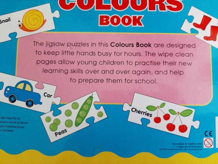 New childs large activity/colours/jigsaw book