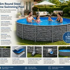 Round Steel Frame Swimming Pool
