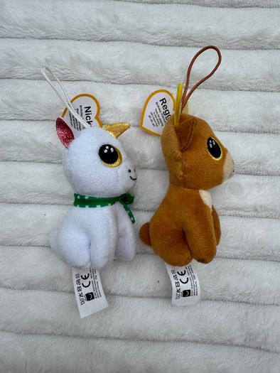 Reggie The Reindeer Ty Christmas Festive Mcdonalds Happy Meal Nicky Unicorn Dirty Used Please see pictures