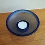 Blue Glass Candle Holder Image 2
