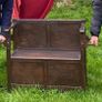 Wooden hall bench Image 3