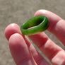 Stunning Polished and Carved Jade Ring Image 7