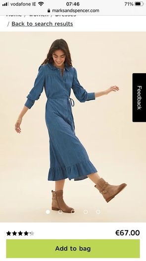 Denim dress Marks and Spencer (Unworn & new )