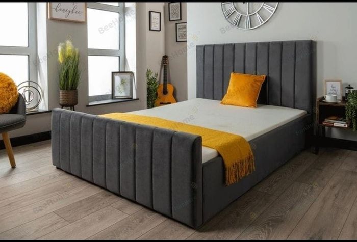 Double & King Size Bed Frame With Mattress Opt
