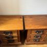 Solid pine lockers with black metal handles Image 2