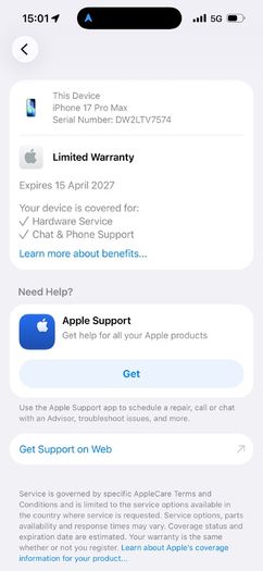 iphone  17 pro max 256 GB