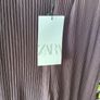 trousers Bnwt Zara size large pleated wide leg trousers plum shade Image 4