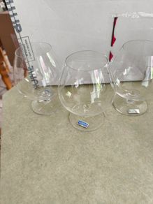 SET OF 3 Marquis By Waterford Vintage LARGE Brandy Crystal Glasses Snifter .
