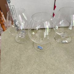 SET OF 3 Marquis By Waterford Vintage LARGE Brandy Crystal Glasses Snifter .