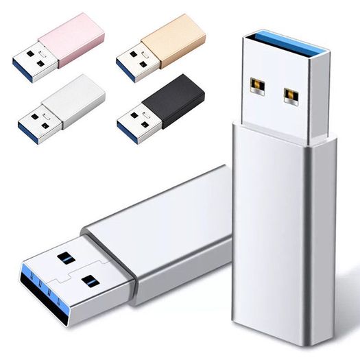 Aluminum Alloy USB 3.1 Gen 2 (10 Gbps) Type-C (Female) to Type-A (Male) Adapter Convertor (Brand New/Warranty)