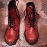 Dr Martens 1460 glitter geranium red, uk2 Image 3