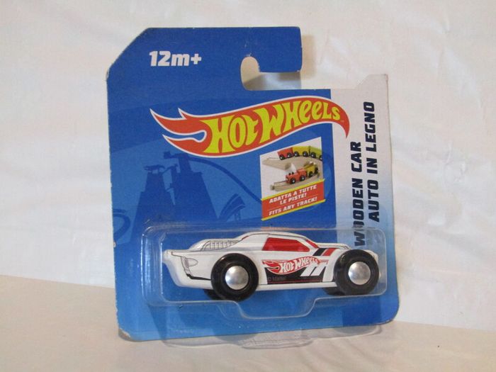 Hot Wheels Wooden White Car Auto In Legno Brand New Sealed