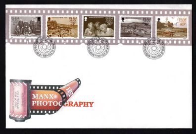 1991 Isle of Man Manx Photography Commemorative Stamps First Day Cover (FDC)